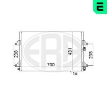 ERA 667106 - CONDENSADOR,AIRE ACONDICIONADO