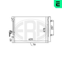 ERA 667115 - CONDENSADOR,AIRE ACONDICIONADO