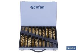 COFAN 04010975 - MALETIN SURTIDO BROCAS TITANIO 1-10 - 125 UNDS.