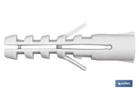 COFAN 07601008 - TACO NYLON SIN COLLARÍN 8 X 40 MM