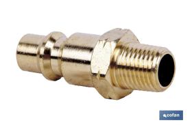 COFAN 09000058G - CONECTOR AIRE MACHO 1/4" GRAN CAUDAL