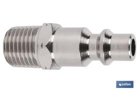 COFAN 09000060 - CONECTOR AIRE ROSCA MACHO 1/2'