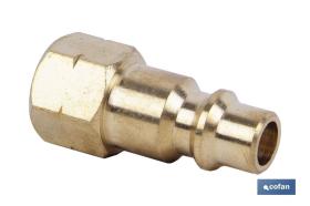 COFAN 09000061G - CONECTOR AIRE HEMBRA 1/4' GRAN CAUDAL