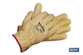 COFAN 1100008810 - GUANTES PIEL VACUNO AMARILLO T-10