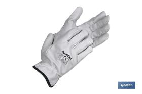 COFAN 1100009110 - GUANTES PIEL VACUNO GRIS T-10