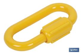 COFAN 11000808 - ESLABON UNION CADENA PLÁSTICO 8MM AMARILLO