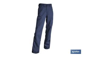 COFAN 1100200138 - PANTALON TRABAJO 'SERVET' 245 GMS/M AZUL MARINO T-38