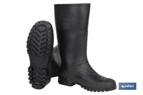 COFAN 12001636 - BOTA ALTA DE AGUA PVC NEGRA TALLA 36