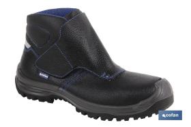 COFAN 12004536 - BOTA PIEL NEGRO CIERRE VELCRO S3 MODELO URIAN T 36