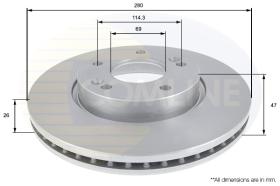 COMLINE ADC1082V - DISCO FRENO SUSTITUIDO X ADC1041V