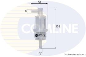 COMLINE EFF043 - FILTRO COMBUSTIBLE