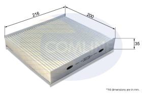 COMLINE EKF380 - FILTRO HABITáCULO