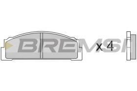 BREMSI BP2001 - B. PADS FIAT 125