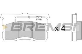 BREMSI BP2017 - B. PADS CITROEN DS CITROEN ID