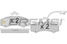 BREMSI BP2196 - B. PADS ALFA ROMEO AR6 CITROEN C25 CITRO