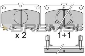 BREMSI BP2327 - B. PADS MAZDA 323