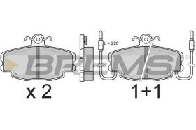 BREMSI BP2360 - B. PADS FORD GRANADA FORD SCORPIO FORD E