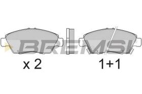 BREMSI BP2546 - B. PADS AUDI COUPE HONDA CIVIC HONDA CIV