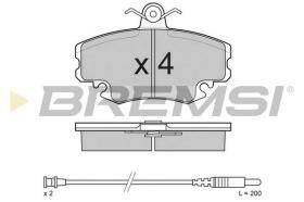 BREMSI BP2590 - B. PADS DACIA LOGAN