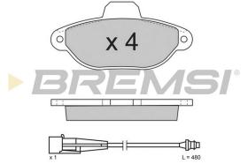 BREMSI BP2626 - B. PADS FIAT 500 FIAT PANDA FIAT PUNTO