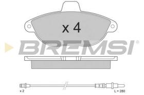 BREMSI BP2678 - B. PADS CITROEN DISPATCH CITROEN EVASION