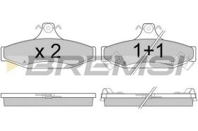 BREMSI BP2956 - B. PADS DAEWOO MUSSO