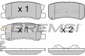 BREMSI BP2965 - B. PADS CHRYSLER SEBRING CITROEN C DODGE