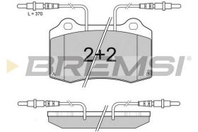 BREMSI BP2985 - B. PADS PEUGEOT 406