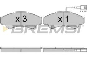 BREMSI BP2998 - B. PADS CITROEN RELAY CITROEN JUMPER FIA