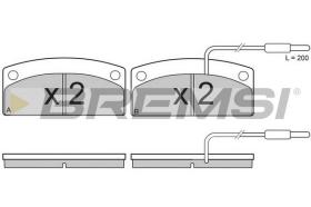 BREMSI BP3002 - B. PADS AIXAM 400 AIXAM500 LIGIER AMBRA