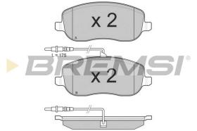 BREMSI BP3028 - B. PADS CITROEN C8 FIAT ULYSSE (II) LANC