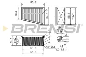 BREMSI FA0644 - FILTRI ARIA - AIR FILTER