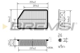 BREMSI FA0607 - FILTRI ARIA - AIR FILTER