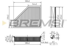 BREMSI FA0623 - FILTRI ARIA - AIR FILTER