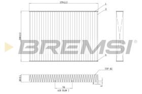 BREMSI FC0181 - FILTRI ABITACOLO - CABIN FILTER