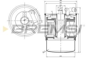 BREMSI FE0346 - FILTRO CARBURANTE - FUEL FILTER