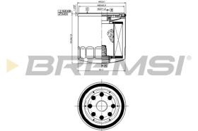 BREMSI FL0032 - FILTRI OLIO - OIL FILTER