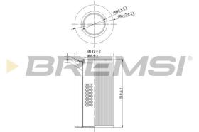 BREMSI FA0116 - AIR FILTER ALFA ROMEO