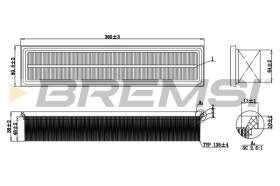 BREMSI FA0132 - AIR FILTER RENAULT, NISSAN, DACIA