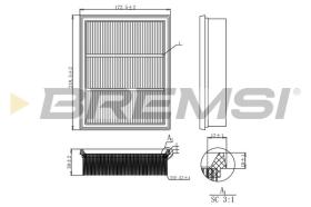 BREMSI FA0527 - AIR FILTER MERCEDES-BENZ