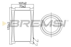 BREMSI FA0546 - AIR FILTER RENAULT, NISSAN