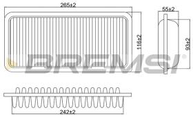 BREMSI FA0575 - AIR FILTER TOYOTA