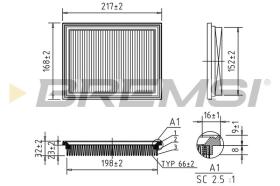 BREMSI FA0578 - AIR FILTER MINI