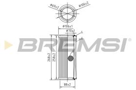 BREMSI FA0583 - AIR FILTER FIAT