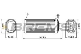 BREMSI FA0591 - AIR FILTER KIA