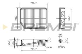 BREMSI FA0594 - AIR FILTER SUZUKI