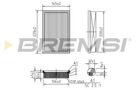 BREMSI FA0600 - AIR FILTER SUZUKI