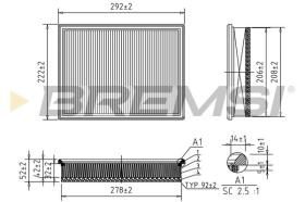 BREMSI FA0610 - AIR FILTER OPEL