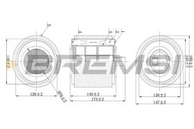 BREMSI FA0625 - AIR FILTER OPEL