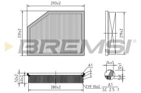 BREMSI FA0626 - AIR FILTER VOLVO